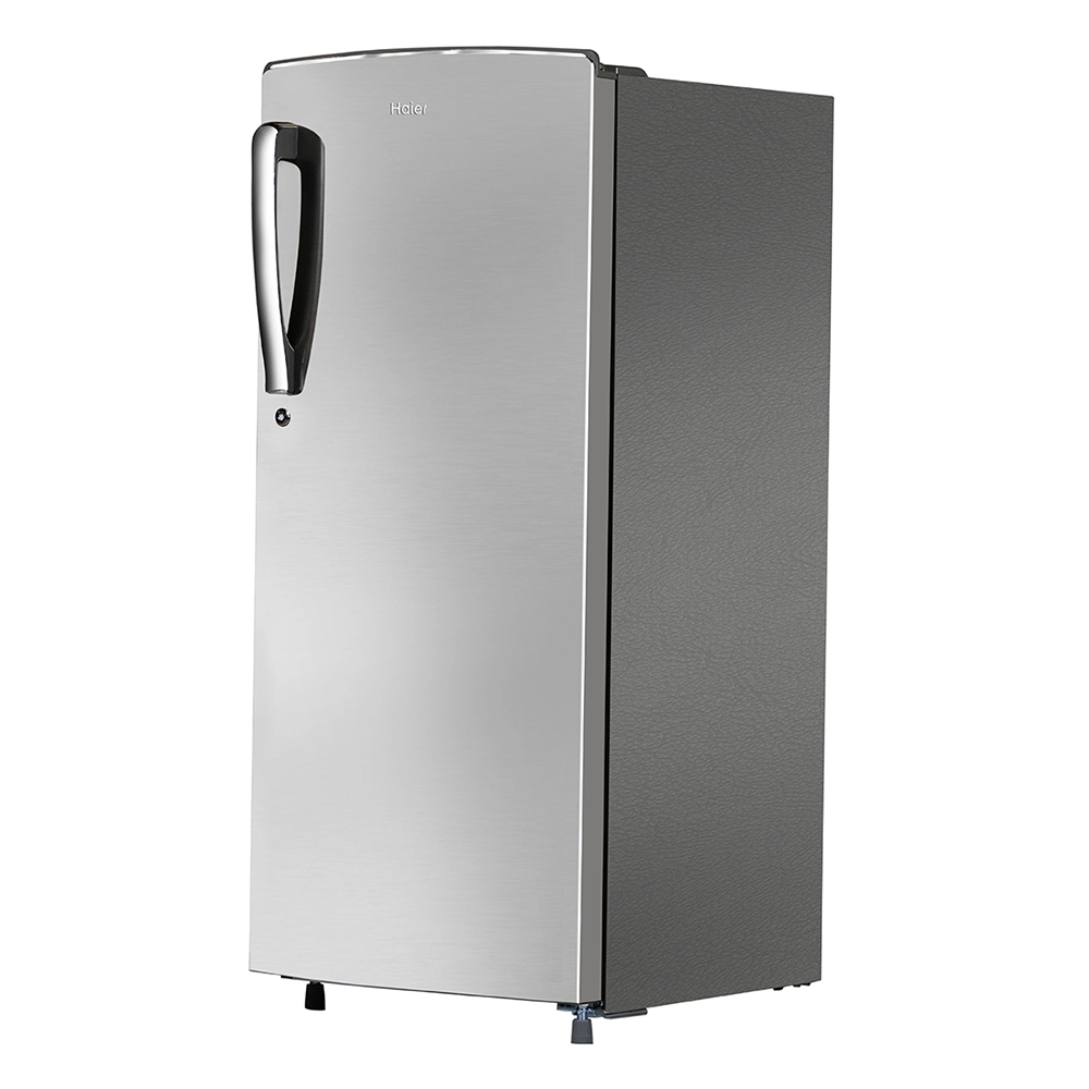 Haier 205L 2 Star Direct Cool Single Door Refrigerator with Toughened Glass Shelf comes in stylish inox steel finish HRD-2262BIS-N